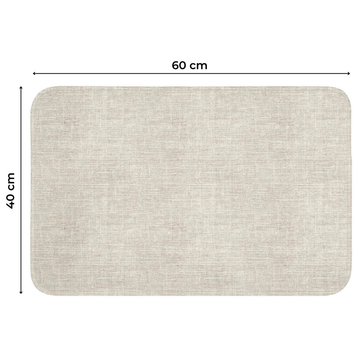 WC PŘEDLOŽKA Povlečení - Textura - Béžová 60x40 cm - béžová, textil/plast (60/1cm) - OnlyWow
