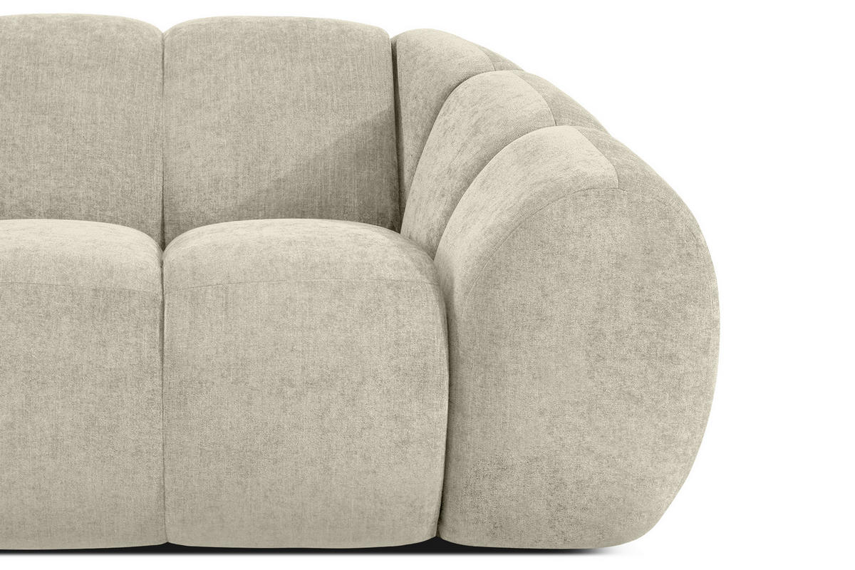 ECKSOFA LINKS FLAVA, Ecru - Ecru, Holz/Holzwerkstoff (310/354cm) - KONSIMO®