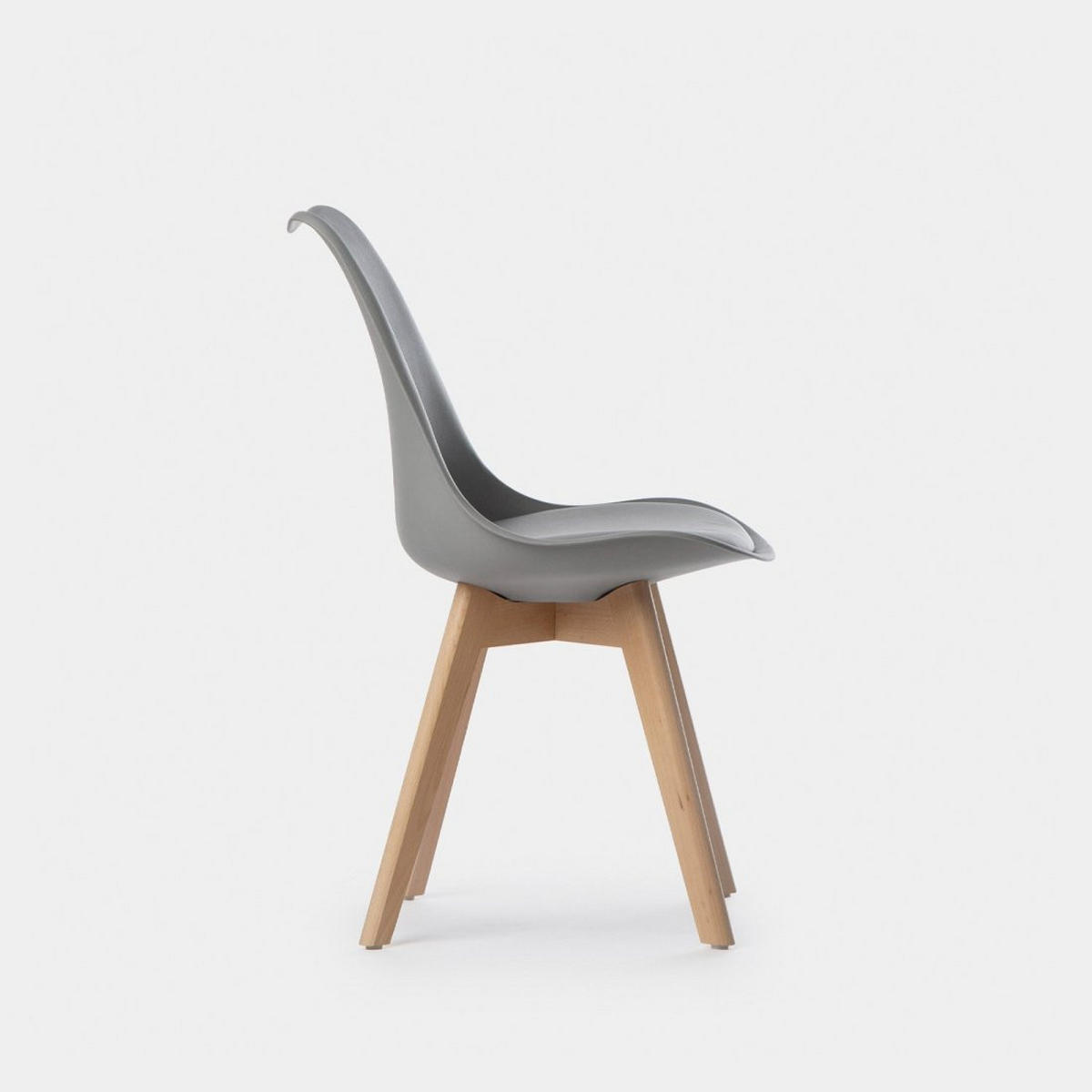 ESSZIMMERSTUHL Kler Grau 48 cm x 82 cm 4er-Set - Grau, Kunststoff (48/82/57cm) - Klast Home