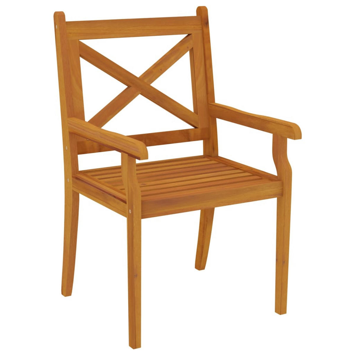 GARTEN-ESSGRUPPE 7Er Set Massivholz Akazie - Braun, Holz - vidaXL