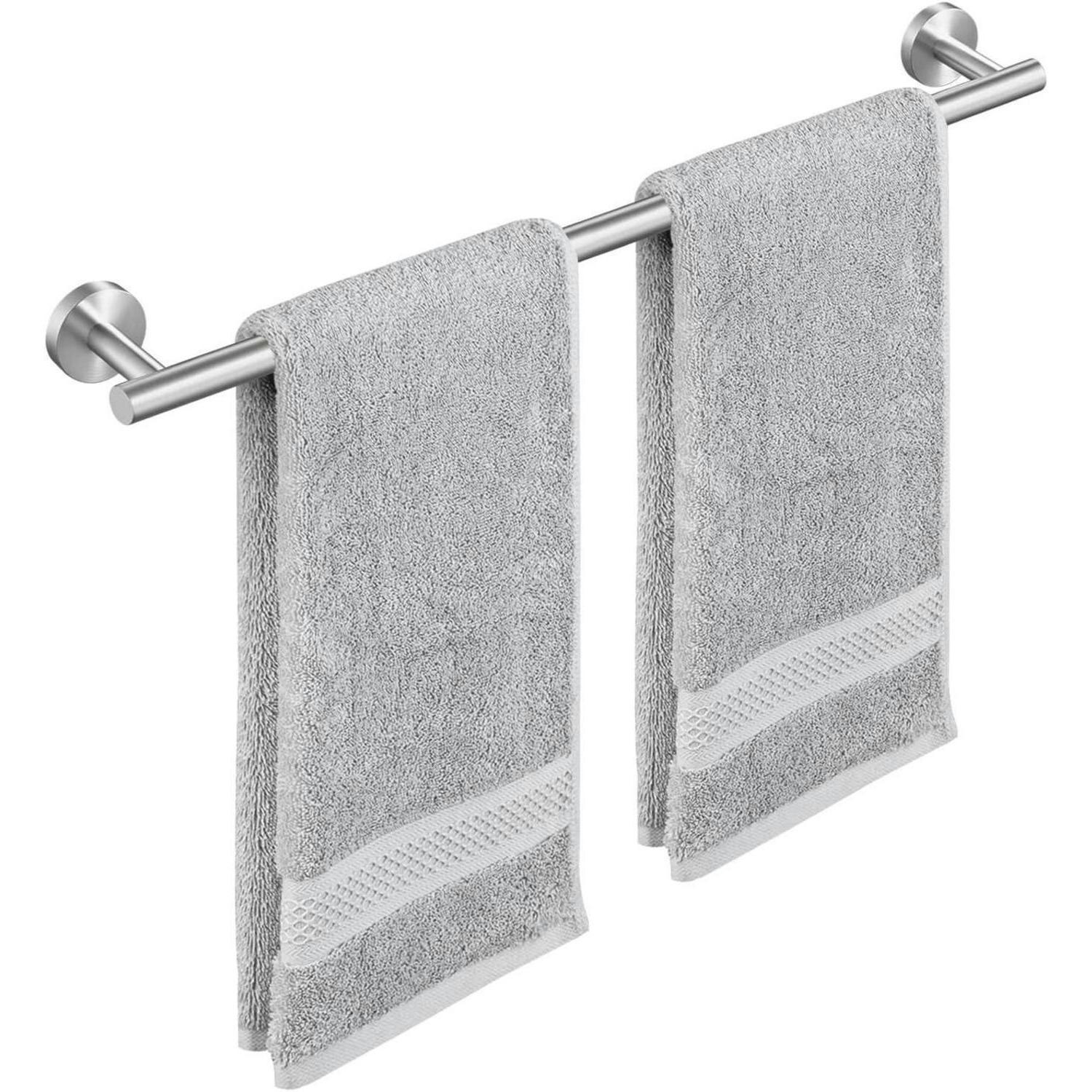 HANDTUCHHALTER Edelstahl gebürstet 60 cm - Grau, Metall (12.7/61/3.8cm)