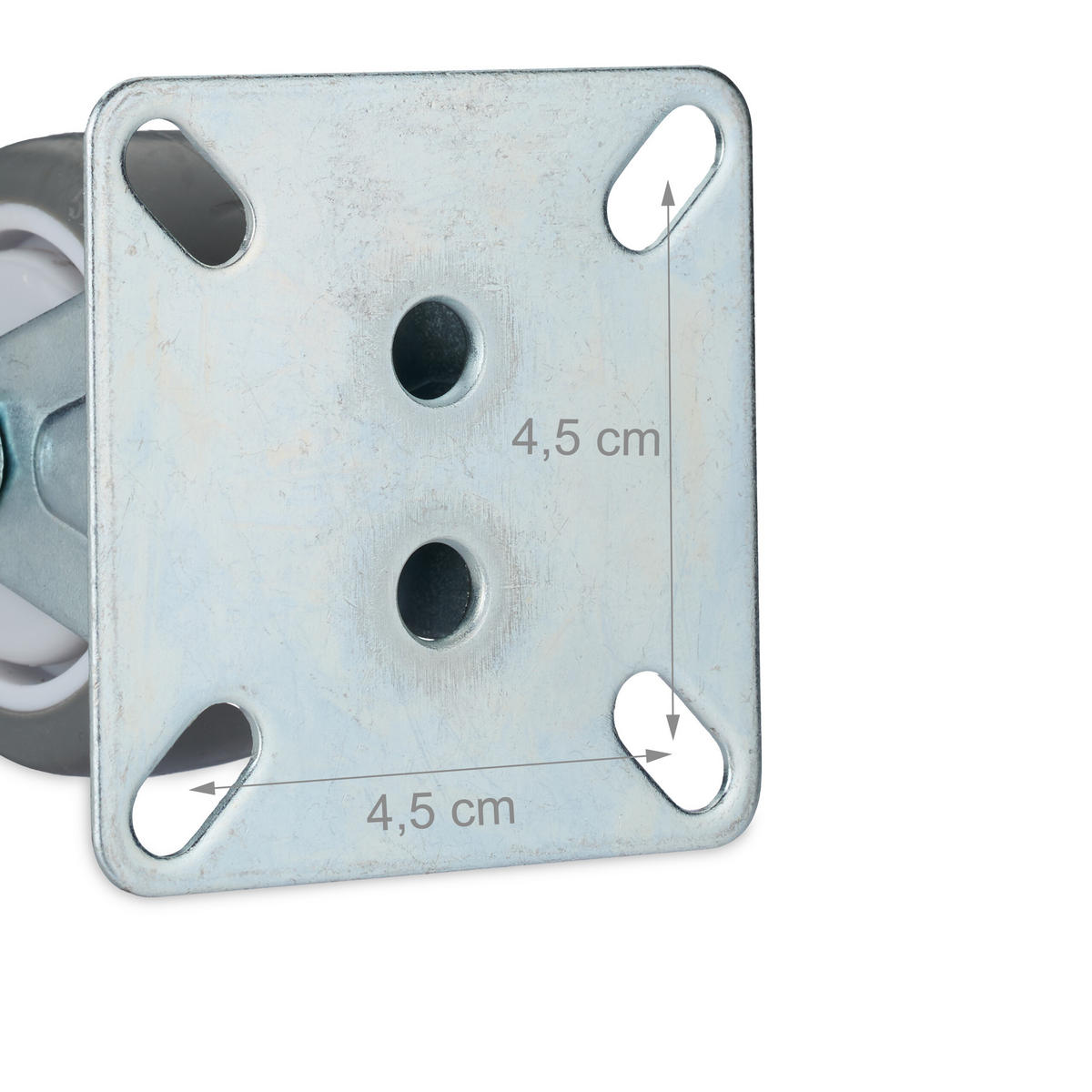 4XŤAŽNÉ kolieska - viacfarebná, kov/plast (6/7/6cm) - Relaxdays