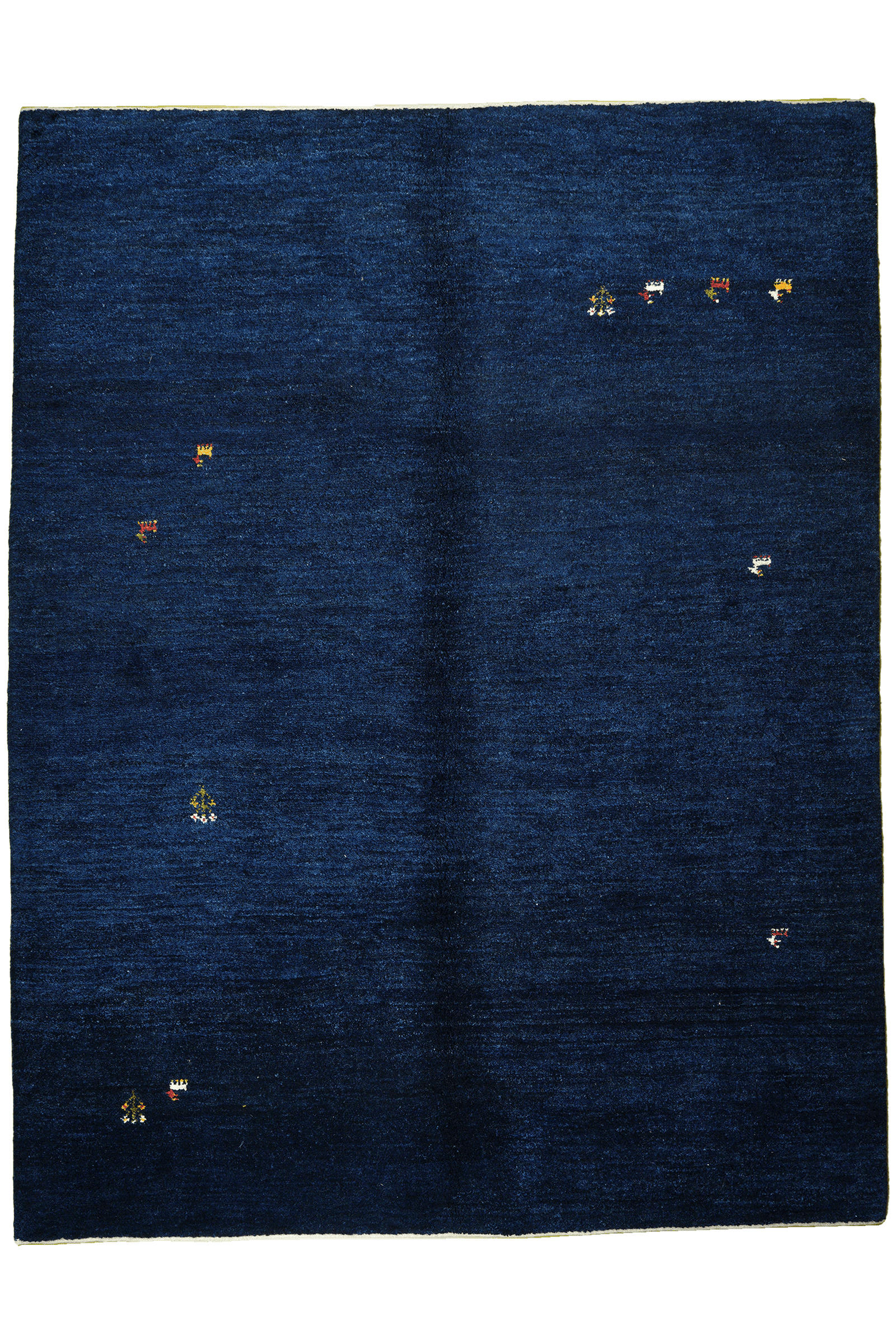 GABBEH-TEPPICH handgeknüpft Blau 226/173 cm Schurwolle - Blau, Textil (173/226cm) - Looma