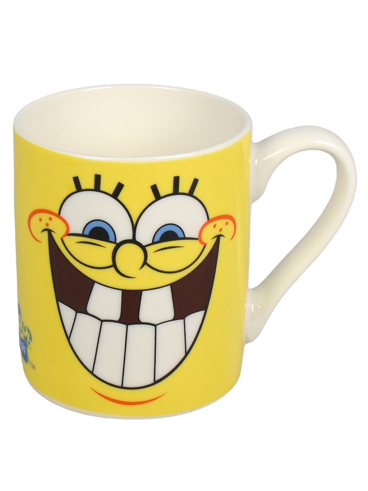 BECHER Spongebob Schwammkopf Smile Gelb 230 ml - Gelb, Keramik (0.23L)