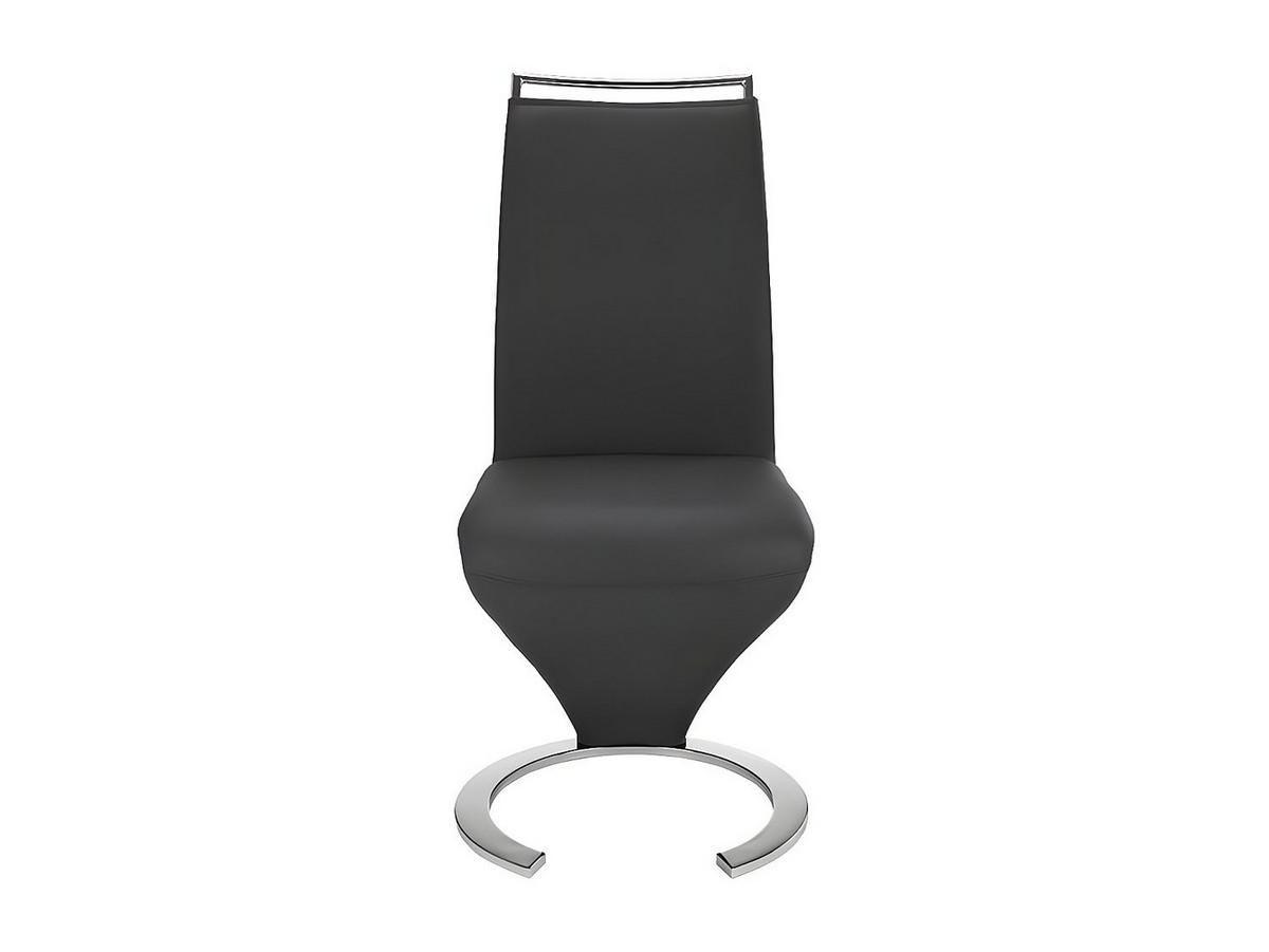 STUHL Freischwinger 2er-Set - Kunstleder - Schwarz - TWIZY - Schwarz, Leder (49/100/61cm) - Vente-Unique