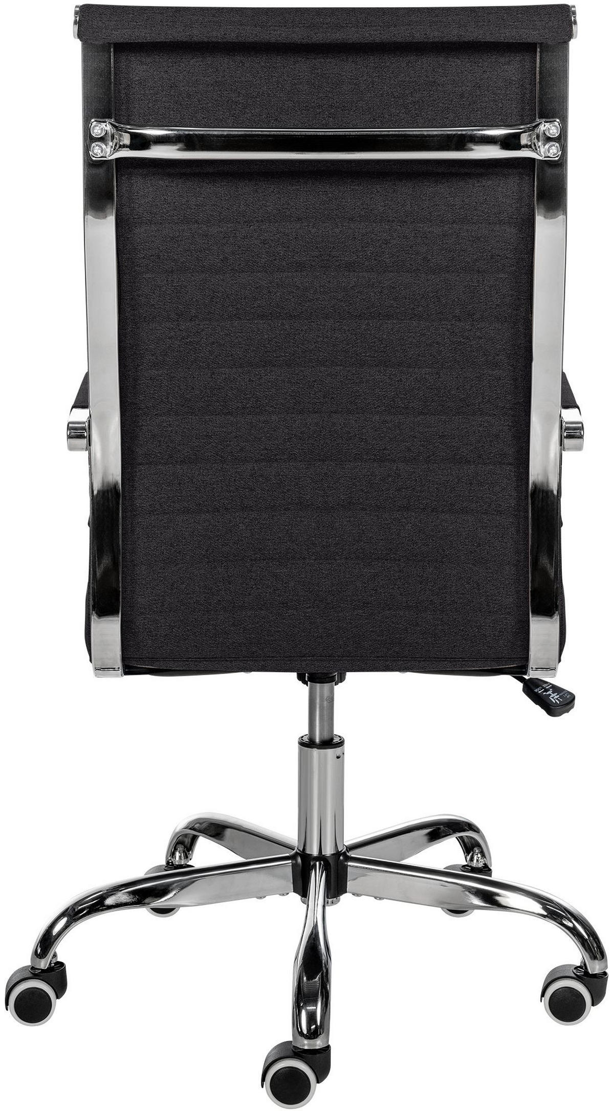 DREHSTUHL Stoff schwarz - Schwarz, Textil/Metall (51/98/63cm) - CLP