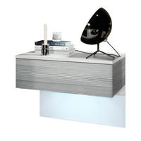 NACHTTISCH Sleep Fronten in Avola-Anthrazit - Anthrazit, Holzwerkstoff (60/46/35cm) - Vladon