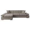 ECKSOFA Malwi, Seite: Links - Hellbraun, Holz/Textil (278/161cm) - MIRJAN24