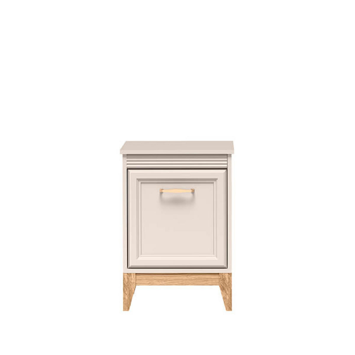 NACHTTISCH Windsor W-11 45 x 62 x 40,5 cm Kaschmir - Kaschmir/Eichefarben, Eichenholz/Holzwerkstoff (45/62/40.5cm) - Koseto