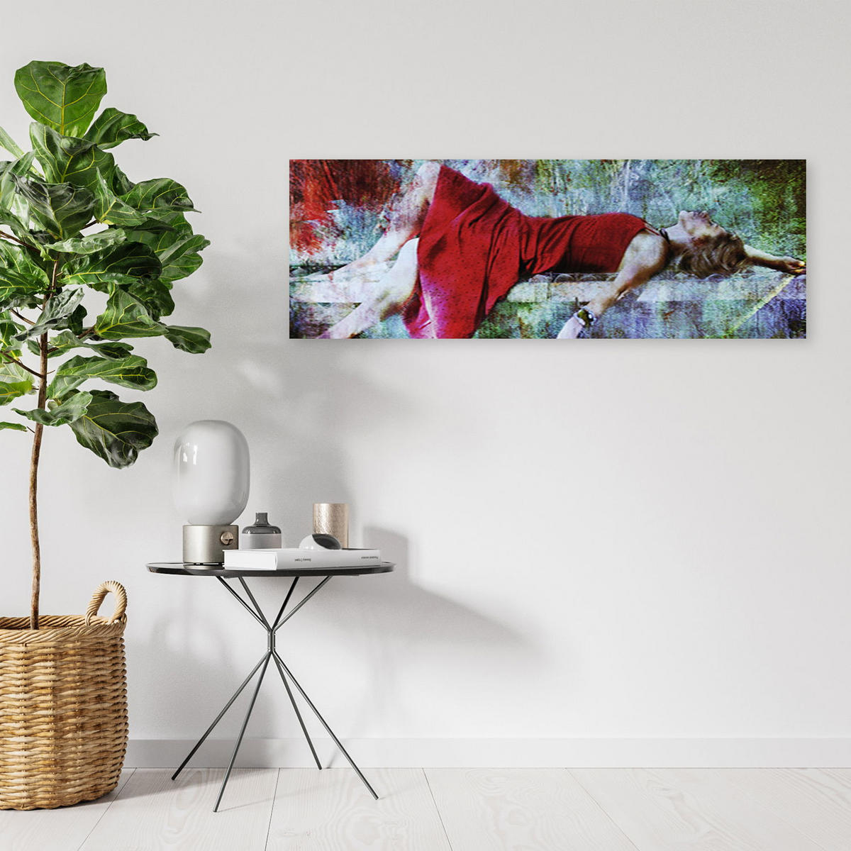 KUNSTDRUCK Bunt 150/50 cm - Multicolor, Textil (150/50cm) - KUNSTLOFT