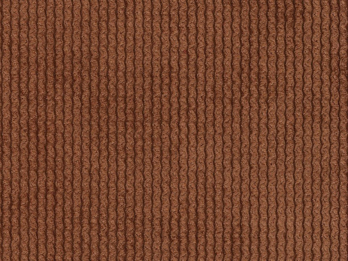 SOFA - 5 Personen - samt - terracotta Pogni - Terracotta, Textil (300/73/160cm) - Vente-Unique