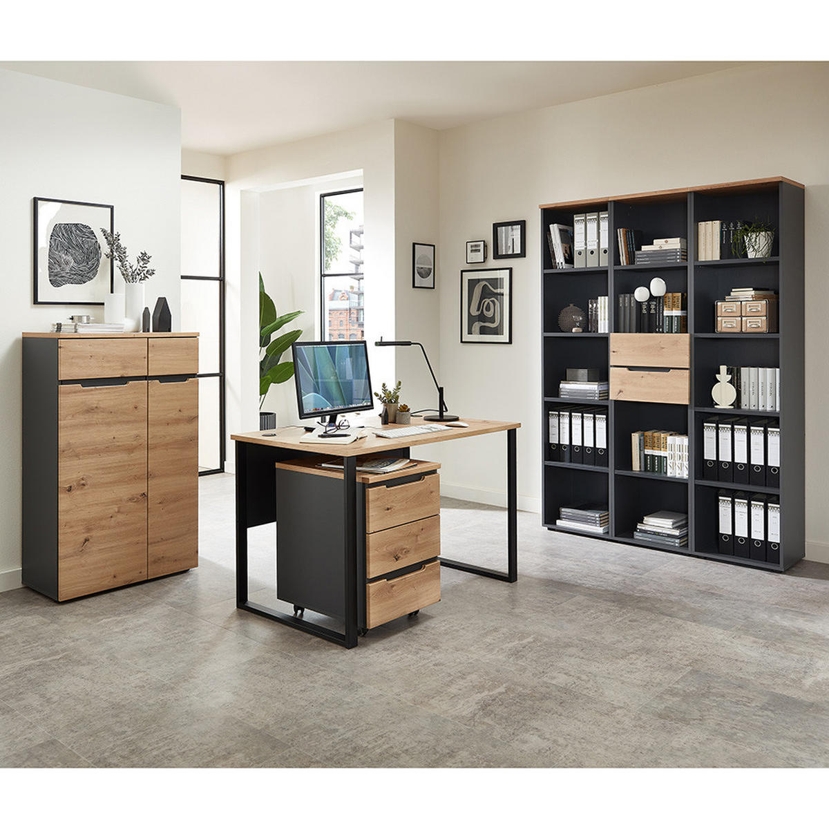 AKTENREGAL Manresa-36 - Braun, Holzwerkstoff (45/197/38cm) - Lomado