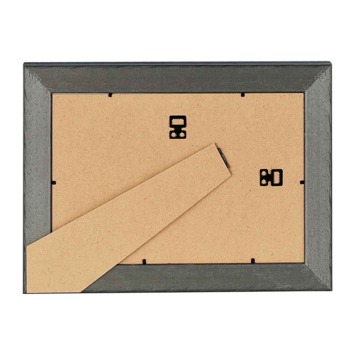 2XBILDERRAHMEN - Silberfarben, Glas/Kunststoff (26.5/36.5/2cm) - Relaxdays