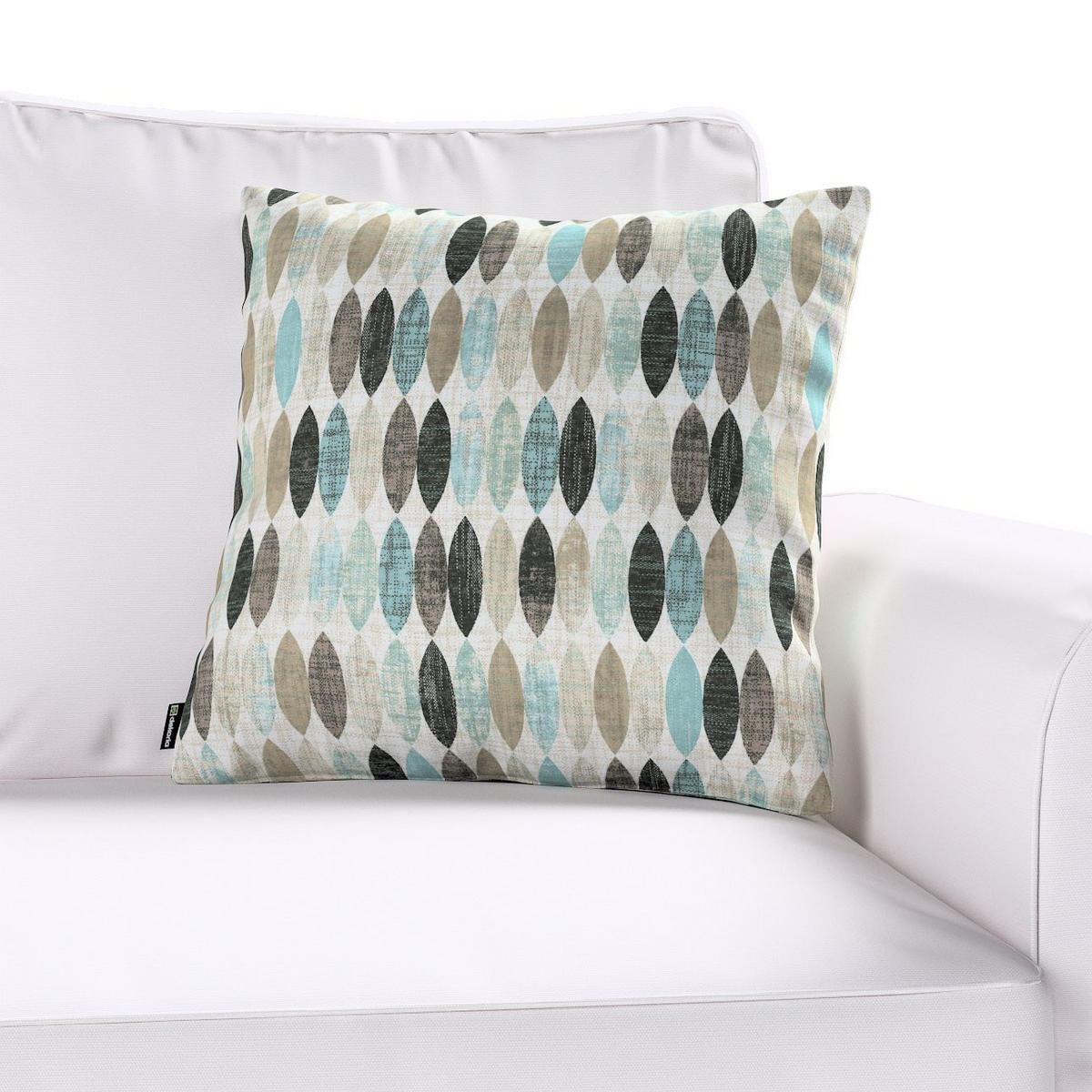 KISSENHÜLLE Modern blau, 50x50cm - Blau, Textil (50/50cm) - Dekoria