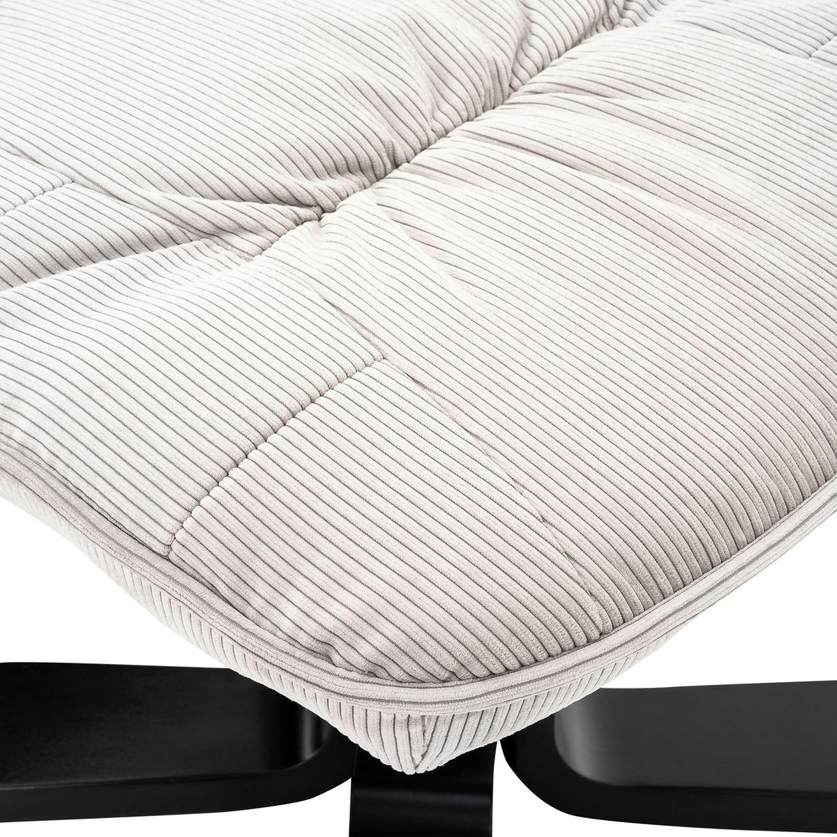 RELAXSESSEL CHARLY weiß/schwarz - Schwarz/Weiß, Textil (76/87/61cm) - IDIMEX