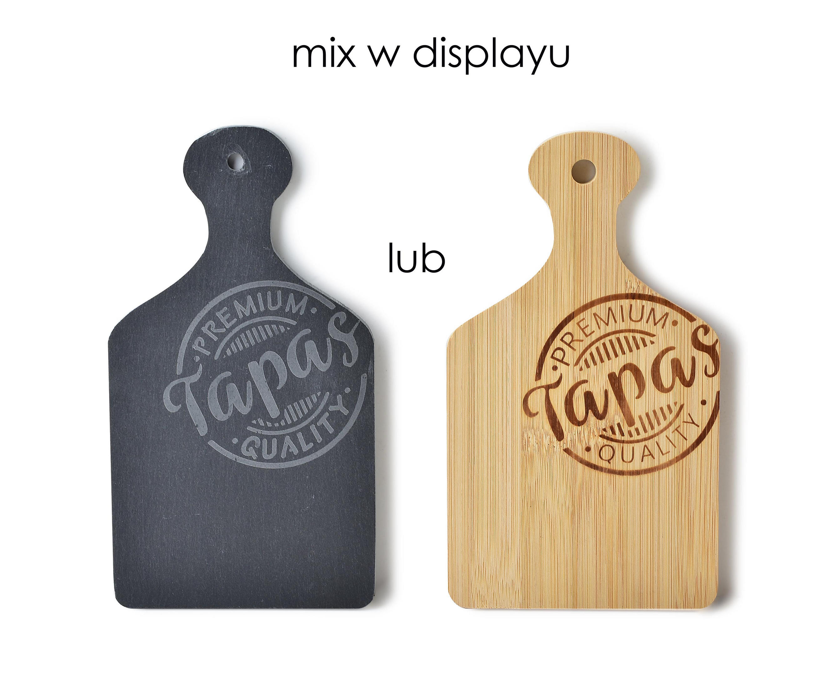 TAPAS-BRETT Modern Kitchen 20/11cm - Schwarz, Holz/Stein (11/20cm) - Mondex