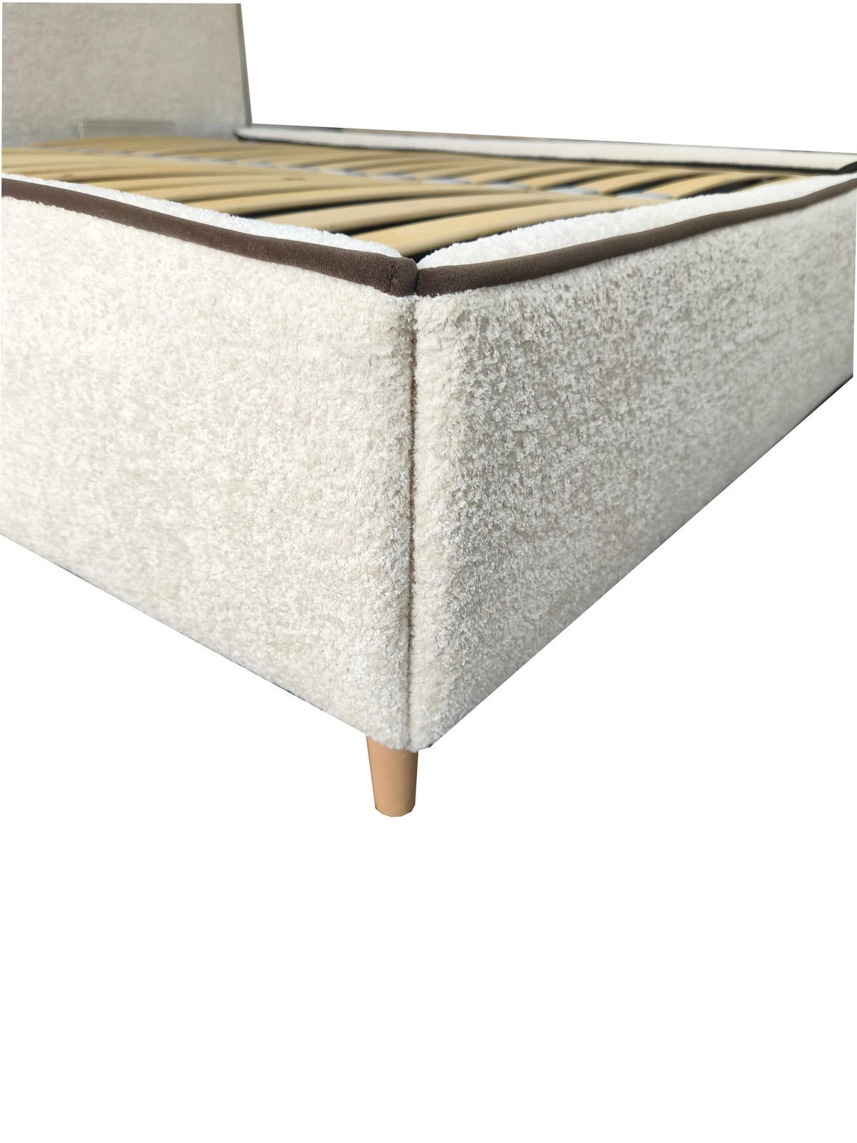 POLSTERBETT COCO 180x200 cm Beige mit Bettkasten Taschenfederkern H4 - Beige, Textil - KS Home Concept