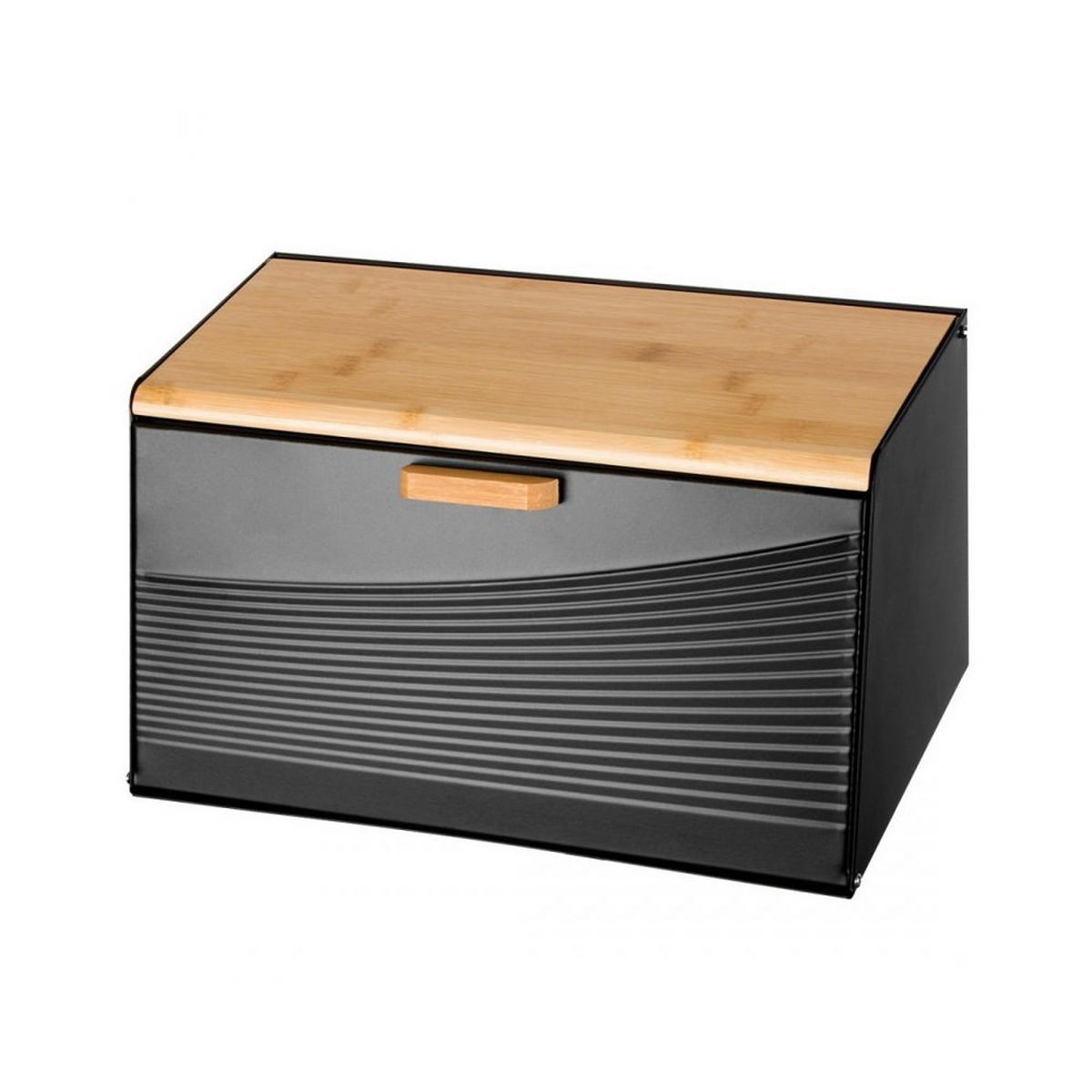 BROTKASTEN Graphit 35.5/21/23.5 cm 51263 - Graphitfarben, Metall (21/23.5/35.5cm) - Brunbeste
