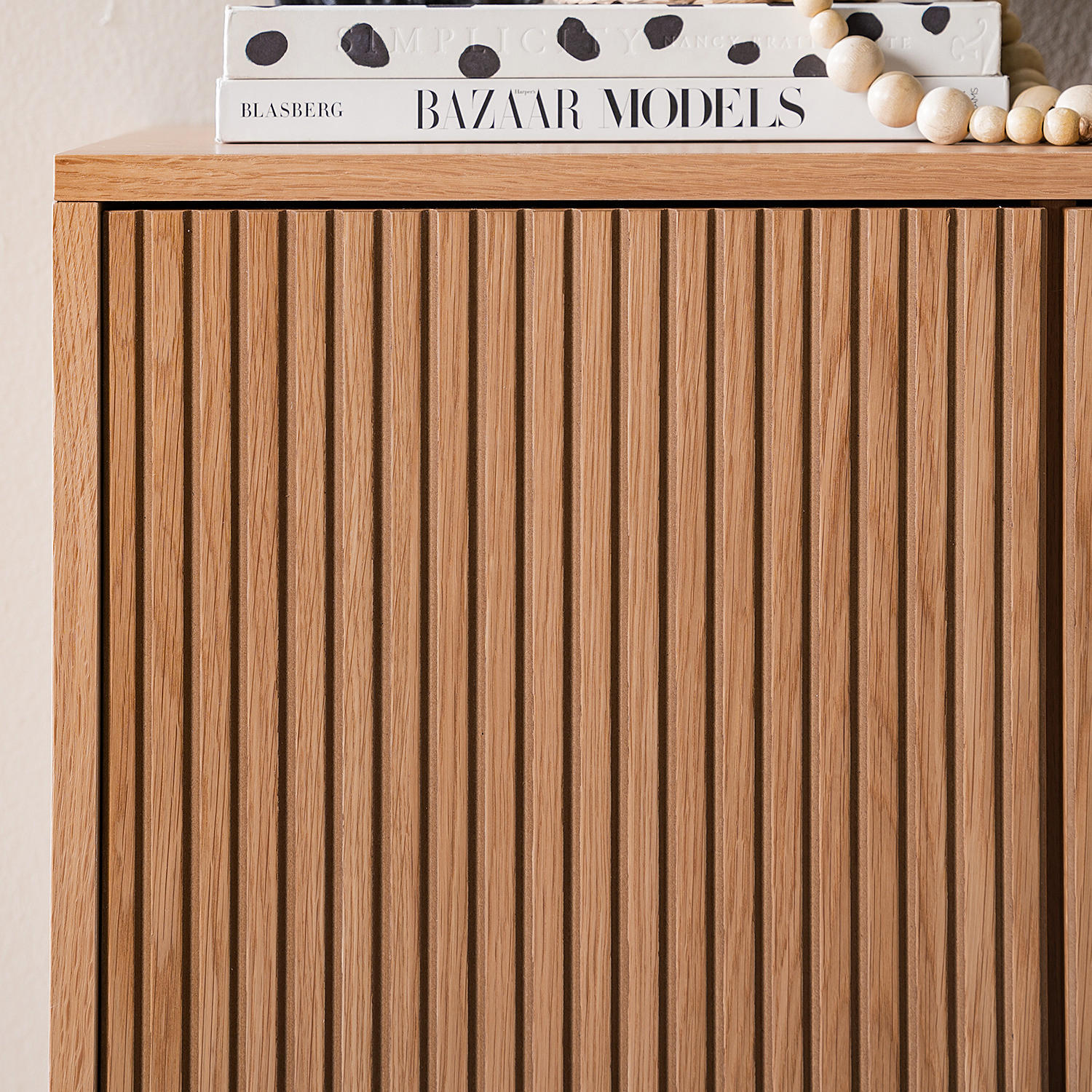 KOMMODE mit 2 Türen - Echtholzfurnier - Eichefarben, Holzwerkstoff (80/110/40cm) - home24