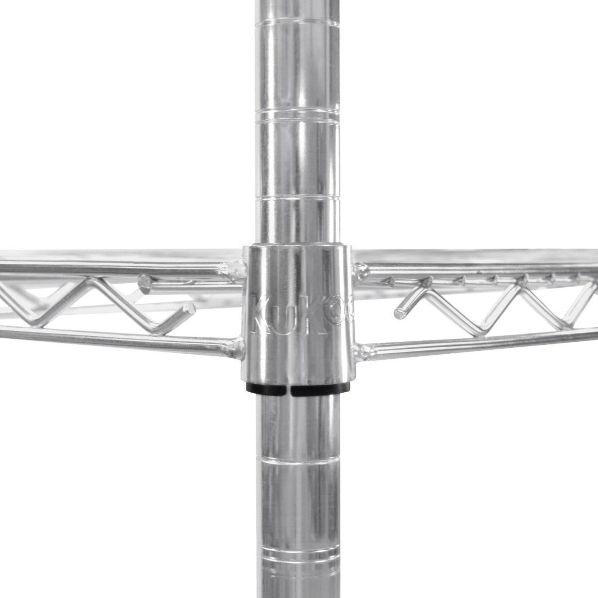 DRAHTREGAL - 35cm x 90cm x 180cm - Silberfarben, Metall (90/180/35cm)