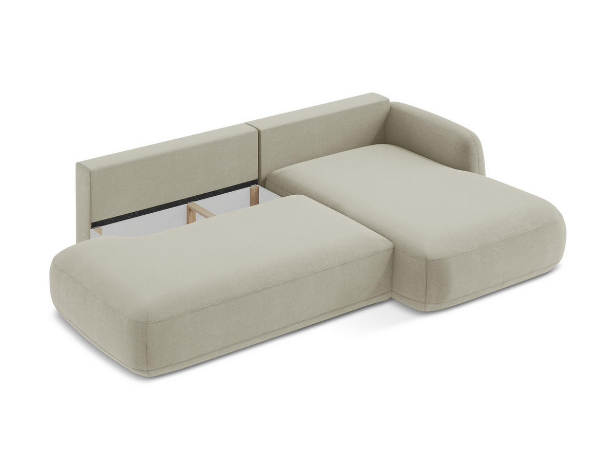 POUF Strukturstoff Grün - Schwarz/Olivgrün, Holzwerkstoff/Kunststoff (65/40/65cm) - Makamii