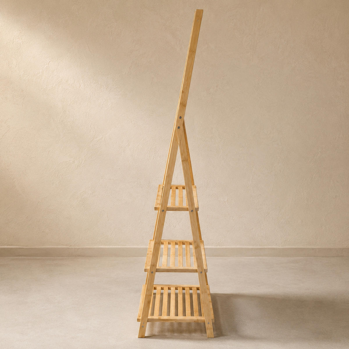 BAMBUSREGAL 53/30/153 cm - Beige, Naturmaterialen (30/153/53cm) - NUXIO