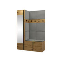 MOBILIER PENTRU HOL Orion X - stejar Artisan/gri, material plastic/compozit lemnos (124/186/46cm) - MIRJAN24