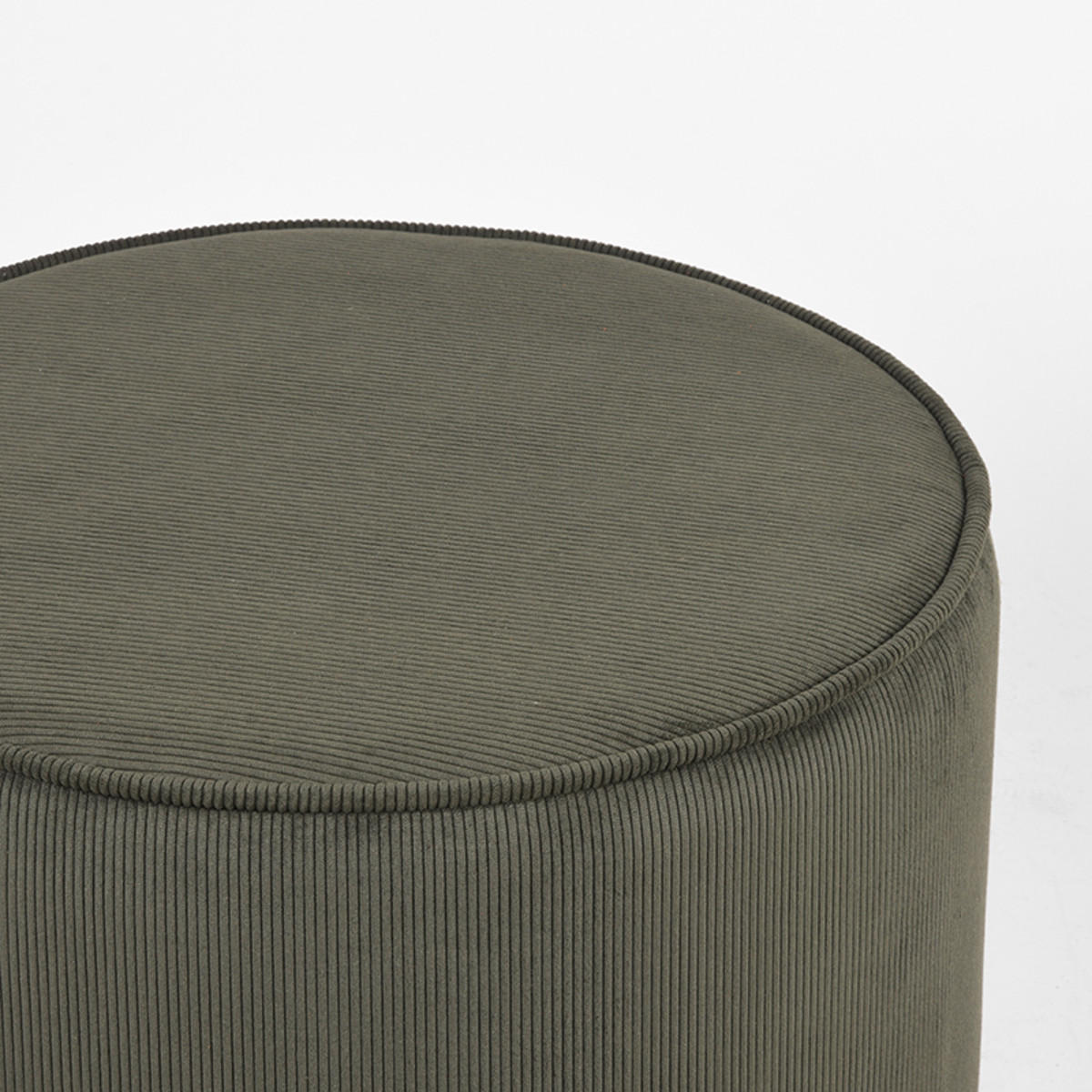 POUF Tibo Grün 55/55/40 cm - Dunkelgrün, Textil (55/40/55cm) - LABEL51