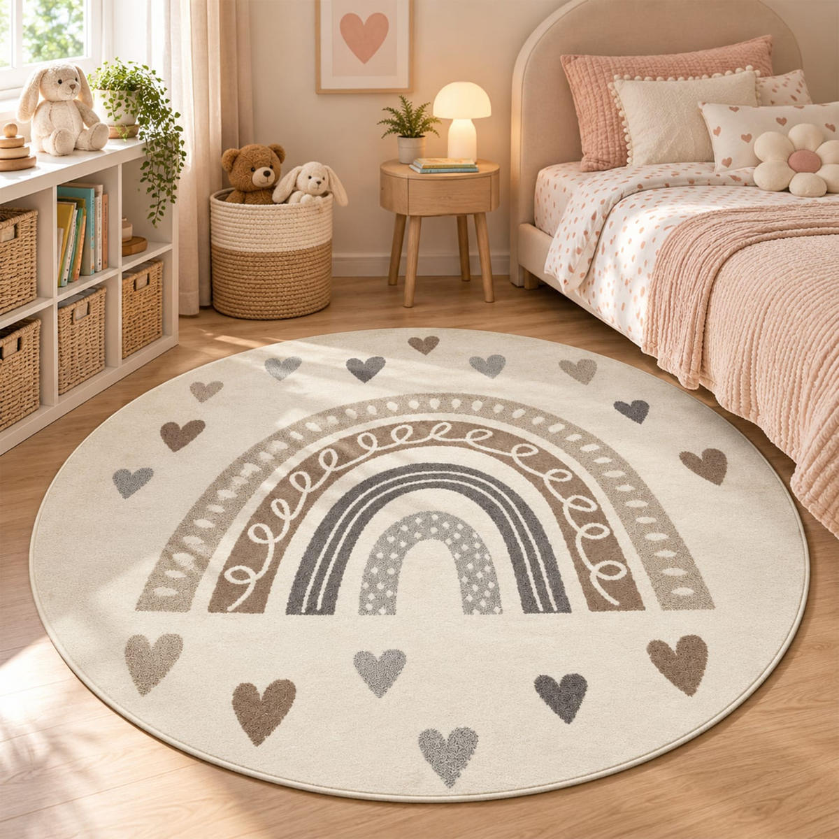 KINDERTEPPICH 160/160 cm Nino 887 - Beige, Kunststoff (160/160cm) - Paco Home