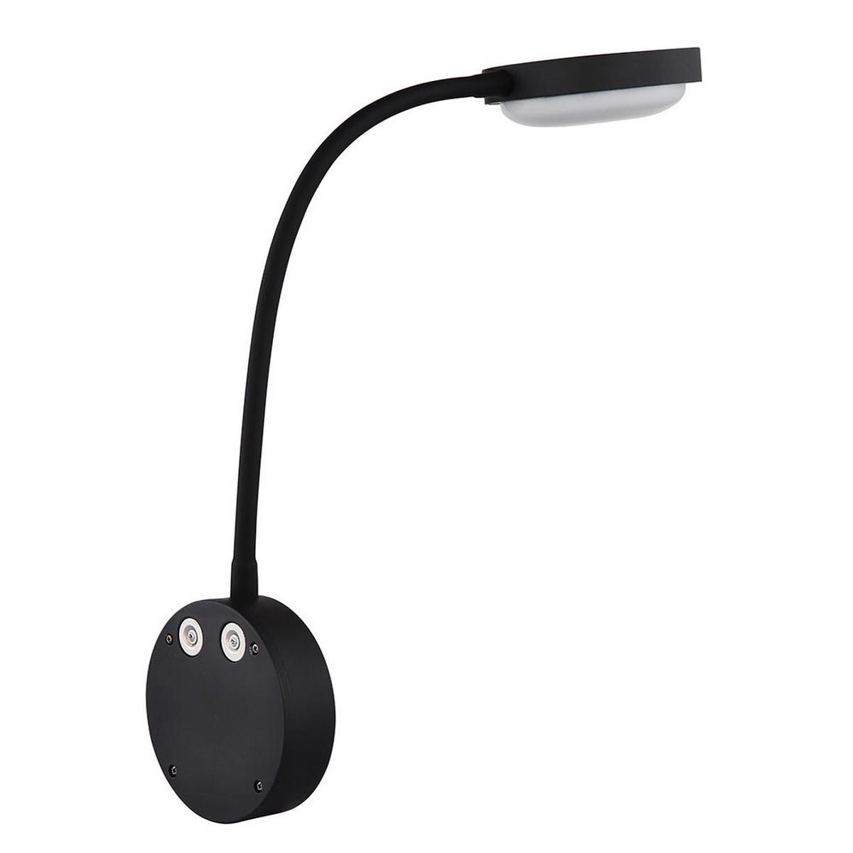LED WANDLEUCHTE Metall Schwarz Magnethalterung - Schwarz, Metall (10/45/19cm) - Globo Lighting
