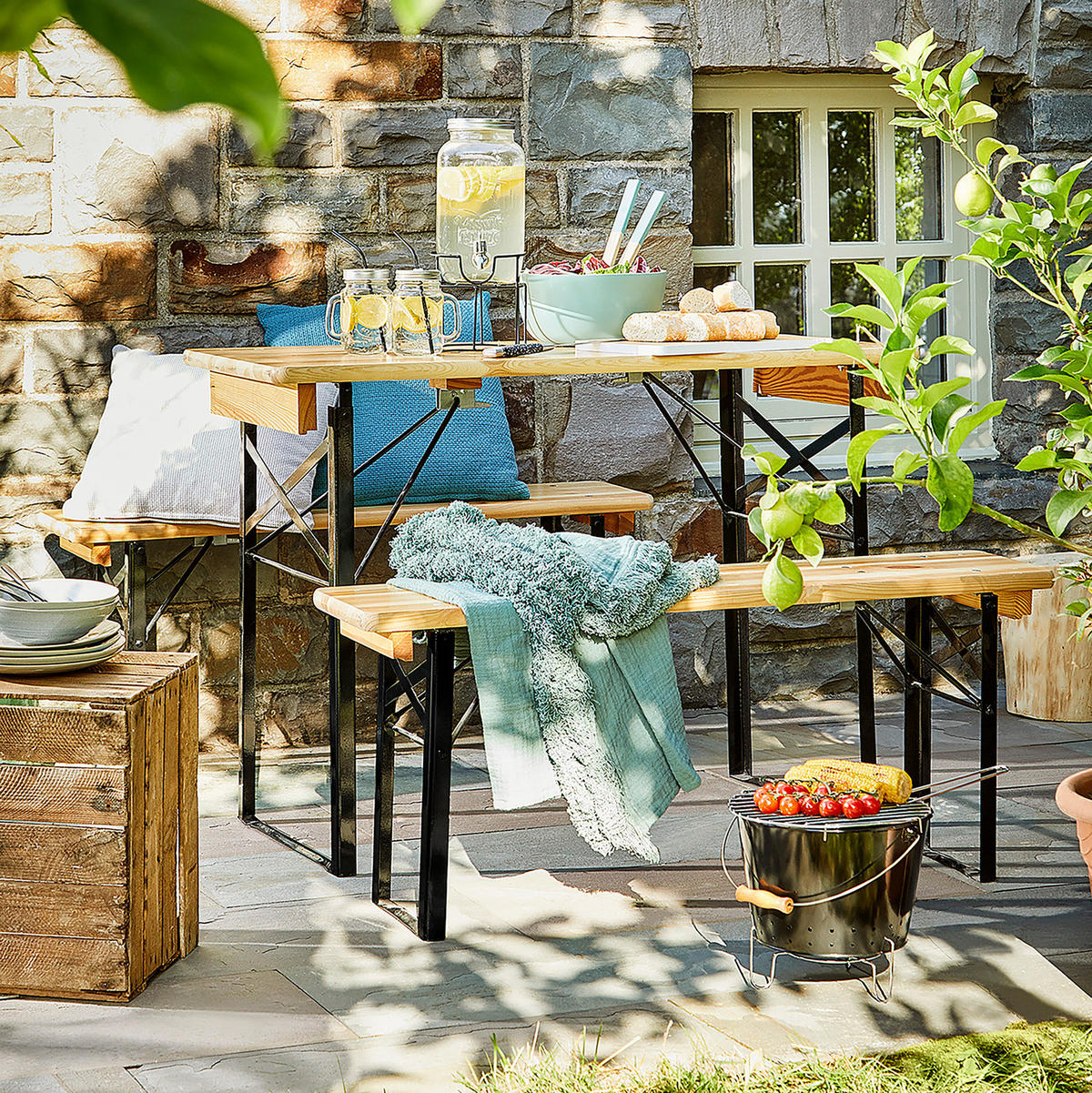 BIERBANK (3-teilig) Good Company - Braun, Metall - Butlers