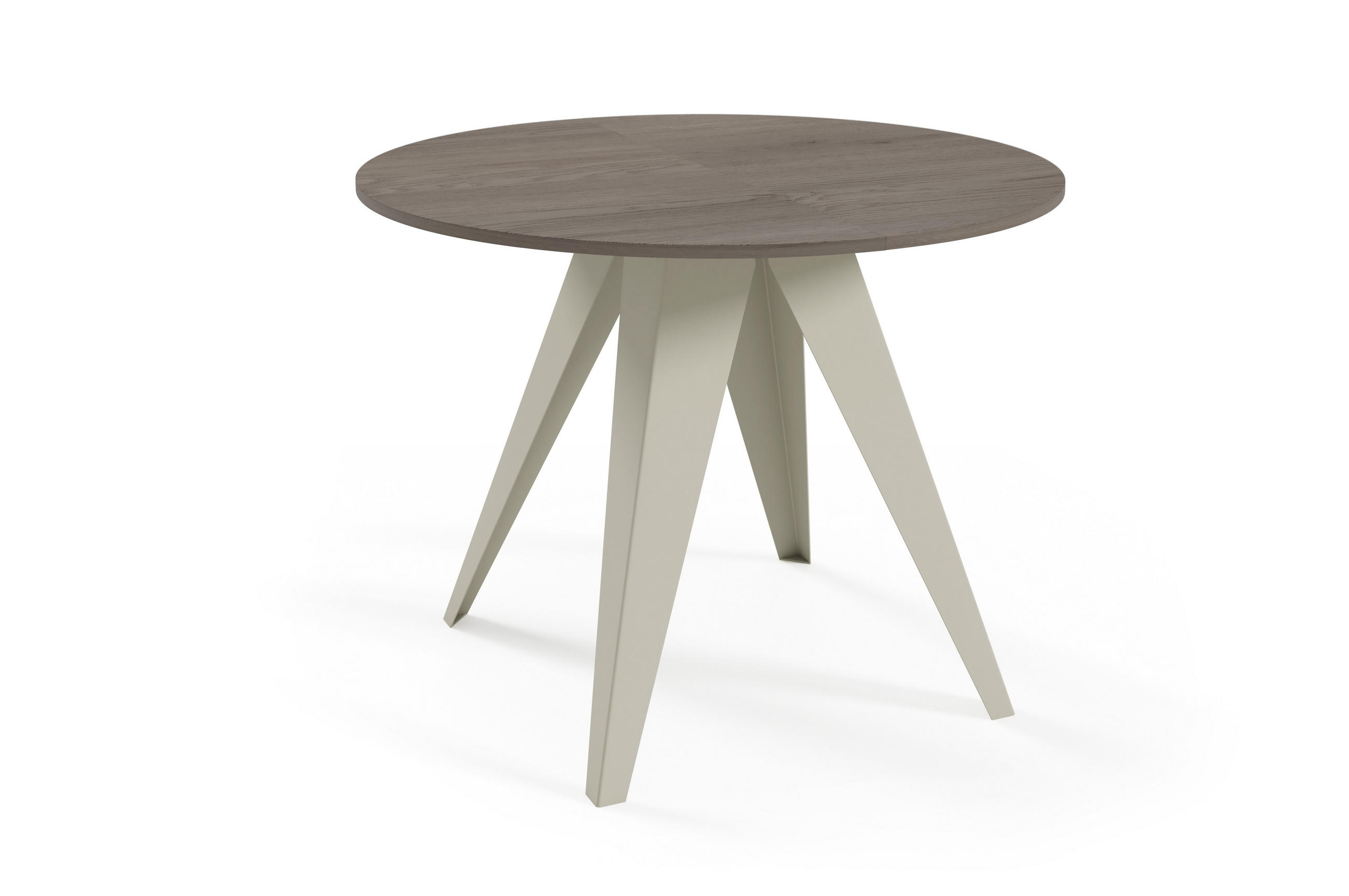 ESSTISCH Gerda - Sandfarben/Kaschmir, Holzwerkstoff/Metall (90/90/76cm) - Meblini