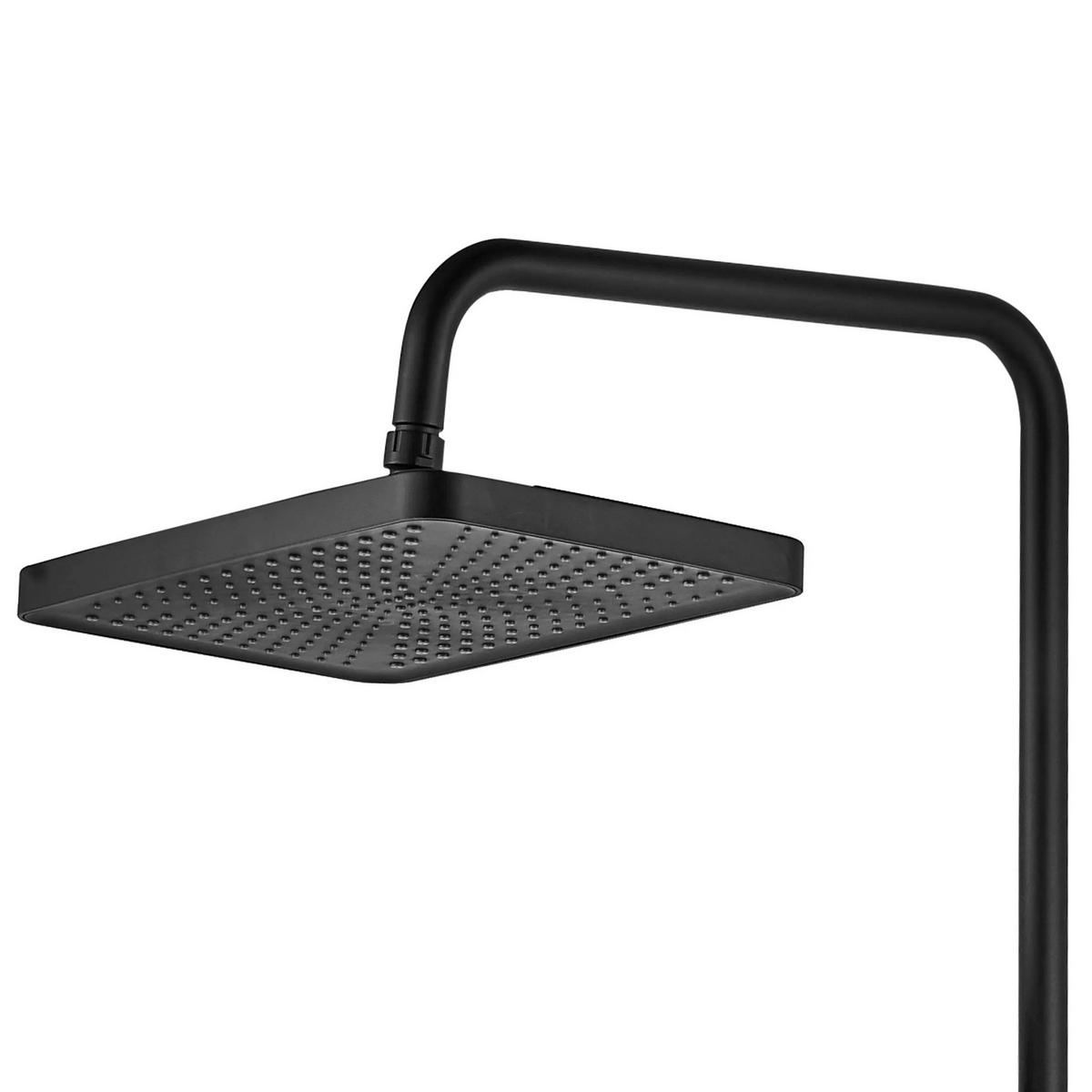 DUSCHGARNITUR Rea Helix Black - Schwarz, Metall (30/114.5/38cm) - REA