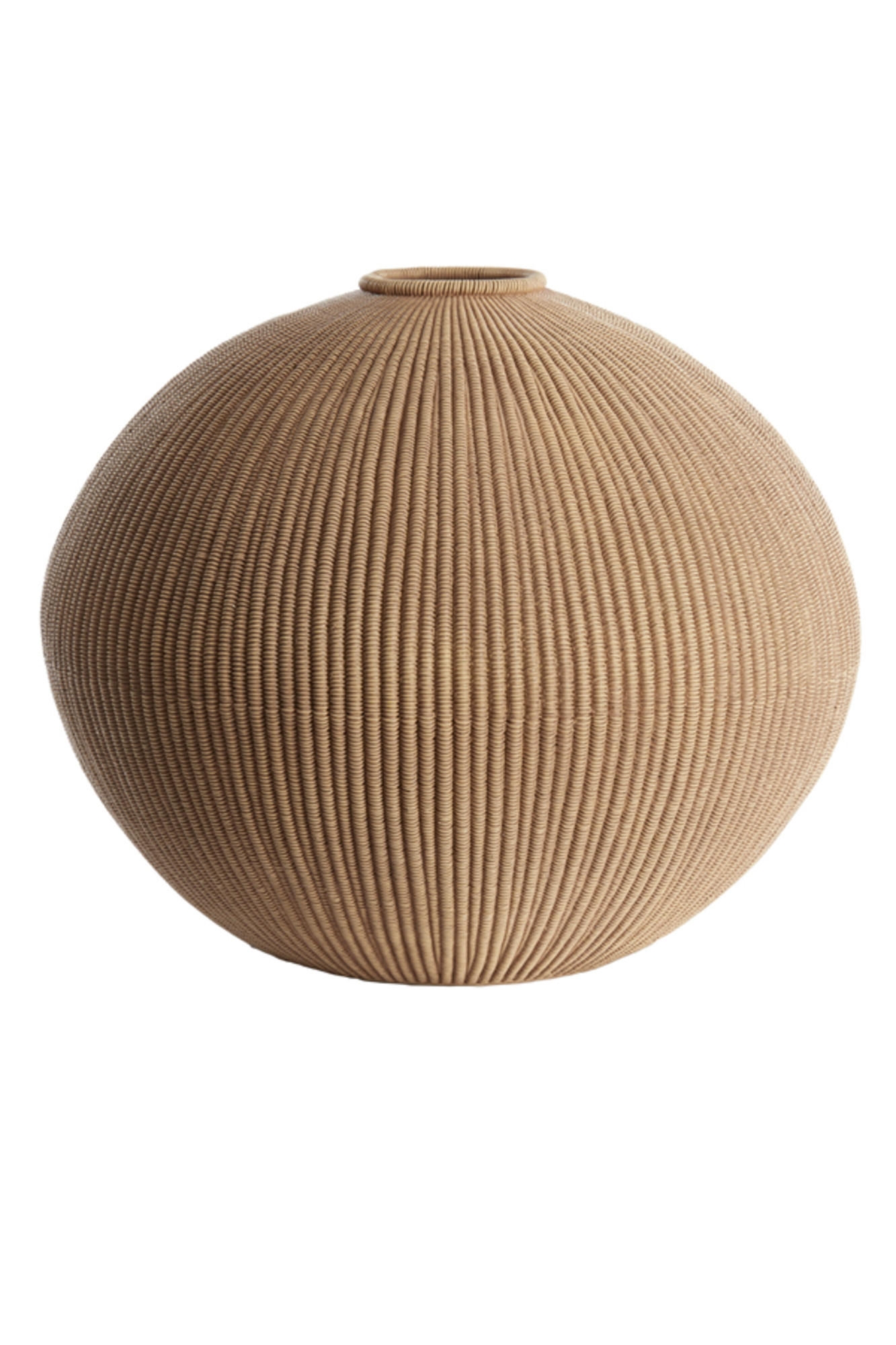 VASE Valerie Braun Ø46/37 cm - Braun, Kunststoff (37cm) - Light & Living