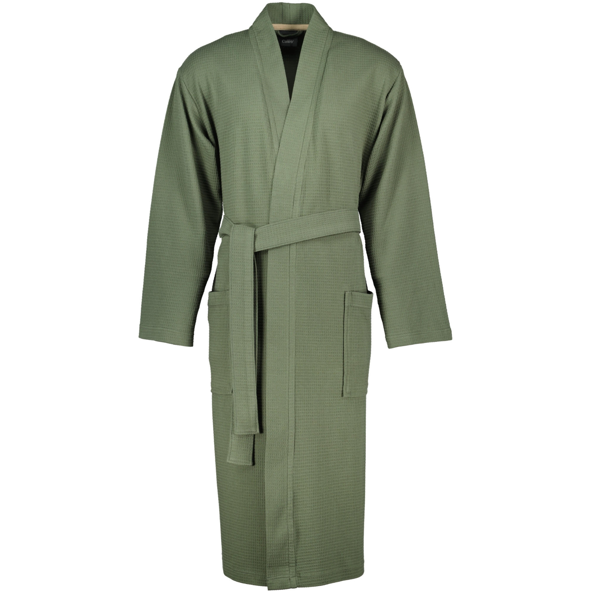 BADEMANTEL HERREN KIMONO 816 FIELD - 47 - Grün, Textil (Lnull) - Cawoe