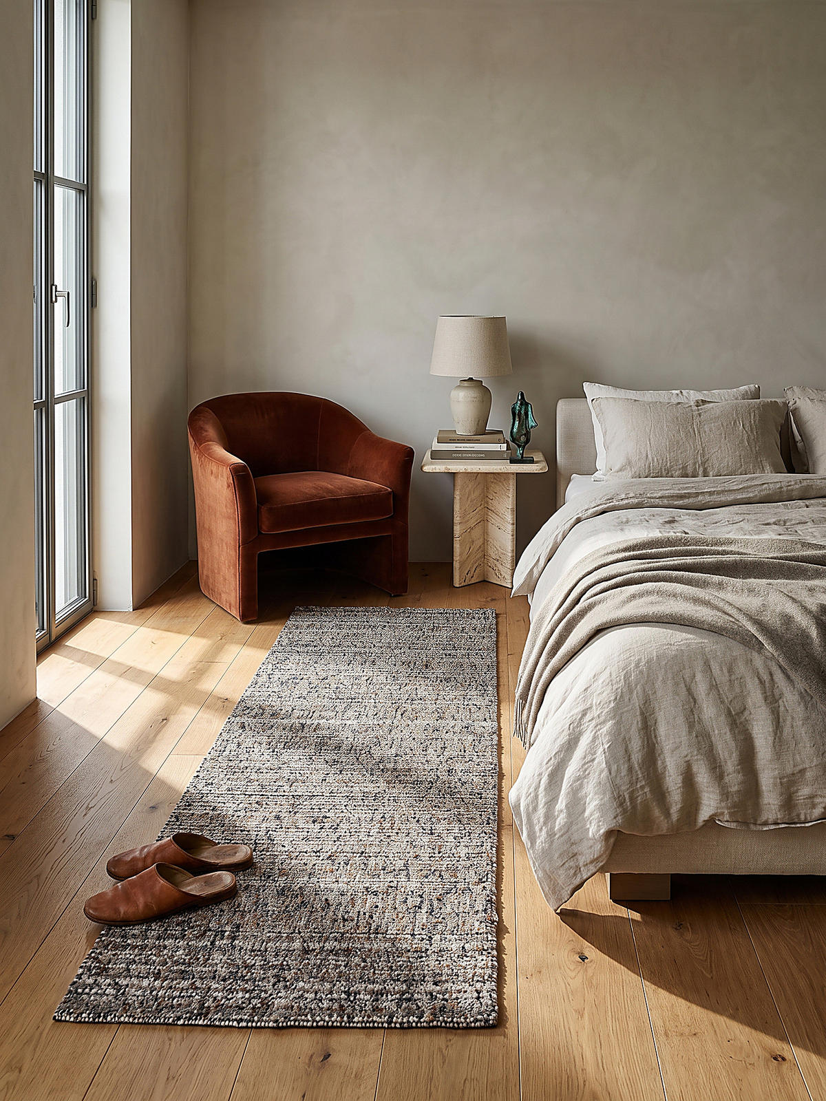 TEPPICHLÄUFER BOLLIN, Bouclé-Optik, Greige, 80 x 230 cm - Beige, Textil (80/230cm) - KADIMA DESIGN