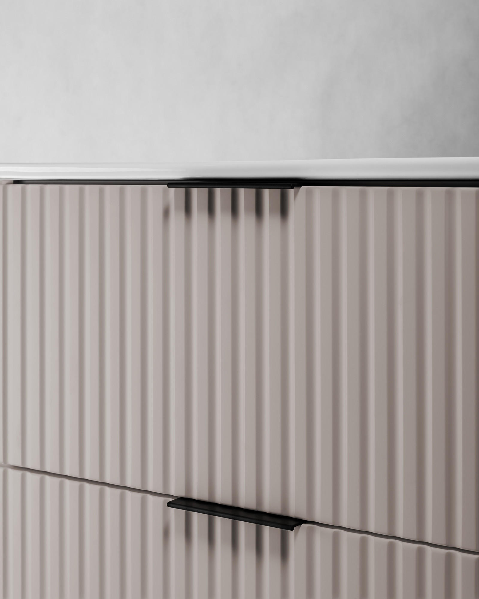 WASCHBECKUNTERSCHRANK mit Regal Kaschmir/Eiche 100/57/46 cm - Kaschmir/Eichefarben, Holzwerkstoff (100/57/46cm) - Rodan