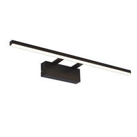 SPIEGELLEUCHTE Schimmeron 6.0/13.5/60.0 cm - Schwarz, Kunststoff (6/13.5/60cm) - ZMH