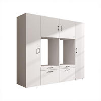 WASCHMASCHINENSCHRANK Serie 2 224cm Breit, 205cm Hoch - Weiß, Holzwerkstoff (224/205/67cm)