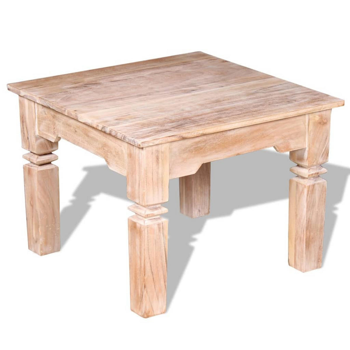 COUCHTISCH Akazienholz 60x60x45 cm - Braun, Holz (60/60/45cm) - furnicato