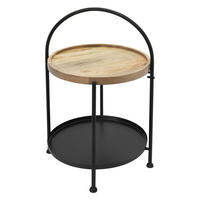 BEISTELLTISCH - Braun, Holz (38/38/55cm) - ECD-Germany