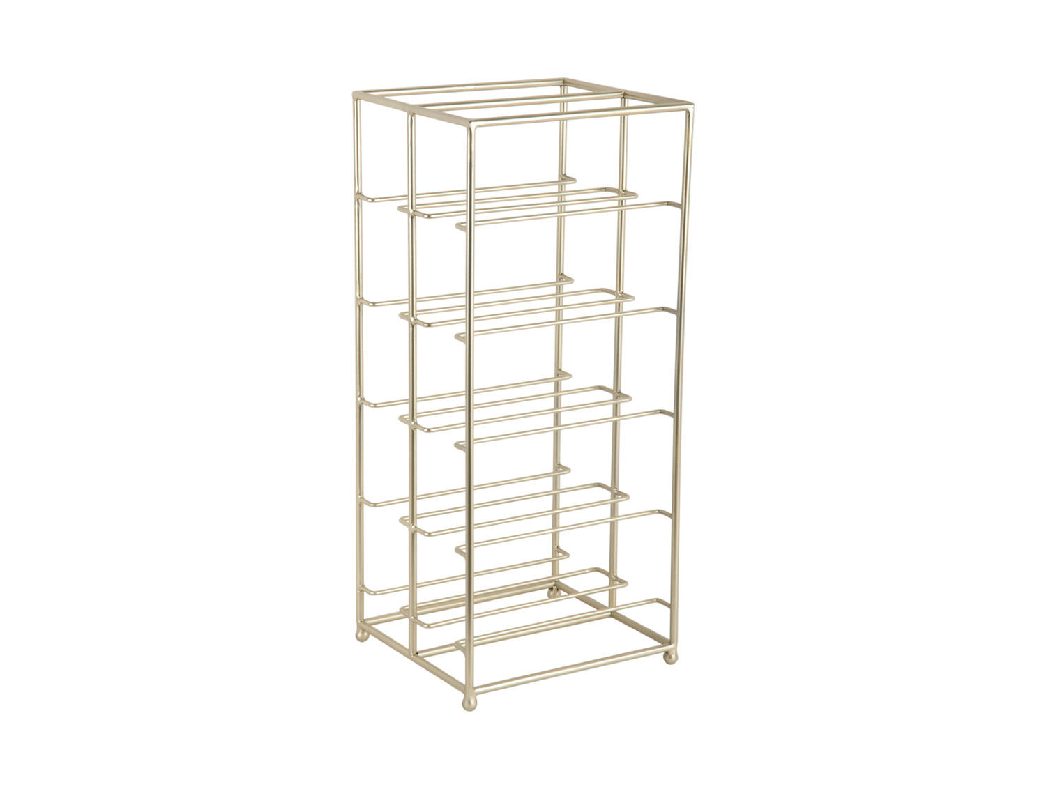 WEINREGAL Dual Floor 25/22/57 cm - Goldfarben, Metall (22/57/25cm) - Present Time