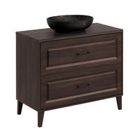 WASCHTISCH 100cm Moka Holz - Braun, Holzwerkstoff (100/84.5/46cm) - Petits-meubles