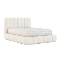 POLSTERBETT aus Polyester Elvert 200x200 cm, Cremefarbe - Creme, Textil (200/200cm) - Meblito