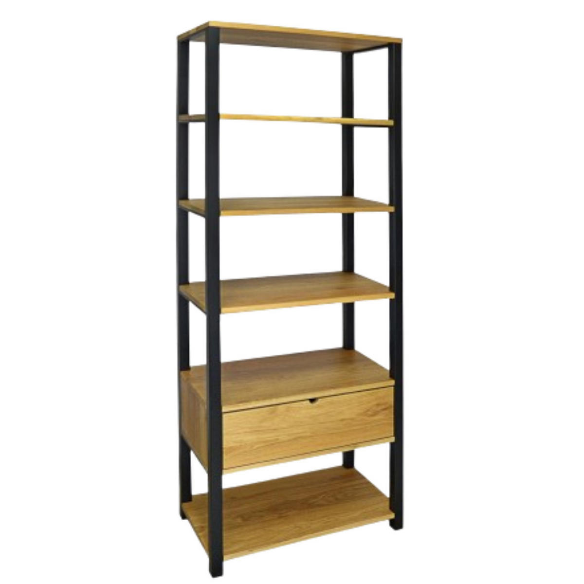 HOLZBÜCHERREGAL aus Massivholz für das Büro oder Wohnzimmer COLIN - Eichefarben, Holz (75/190/40cm) - Rawood Furniture