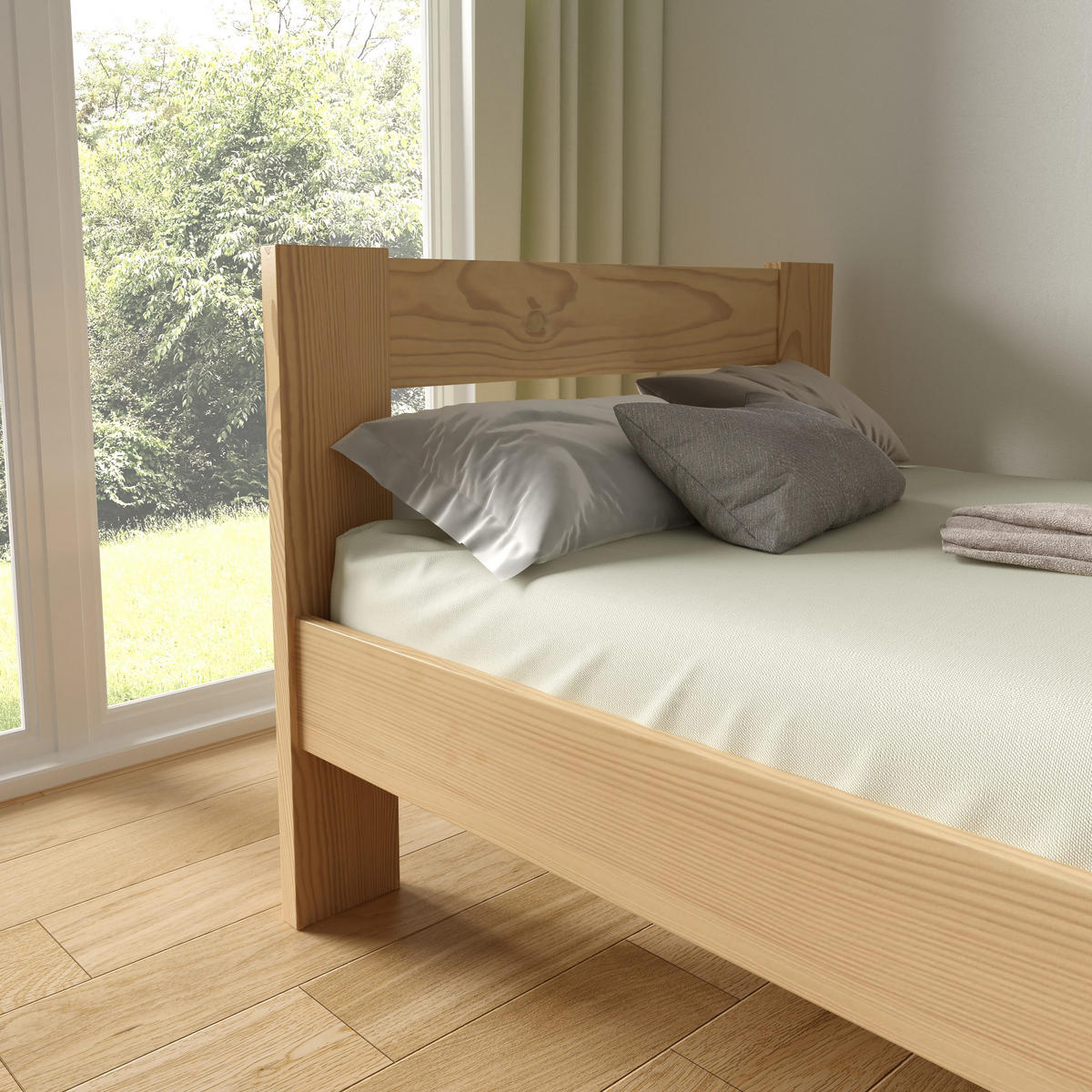 KINDERBETT OSCARO 90x200 cm Kieferfarben - Kieferfarben, Holz (90/200cm) - MASSENO