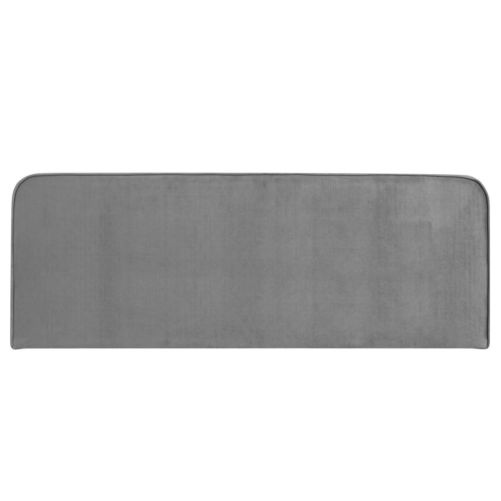 KOPFTEIL NOVARE 160X190 CM - Grau, Textil (160/58/6cm) - IDIMEX