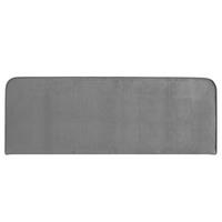 KOPFTEIL NOVARE 160X190 CM - Grau, Textil (160/58/6cm) - IDIMEX