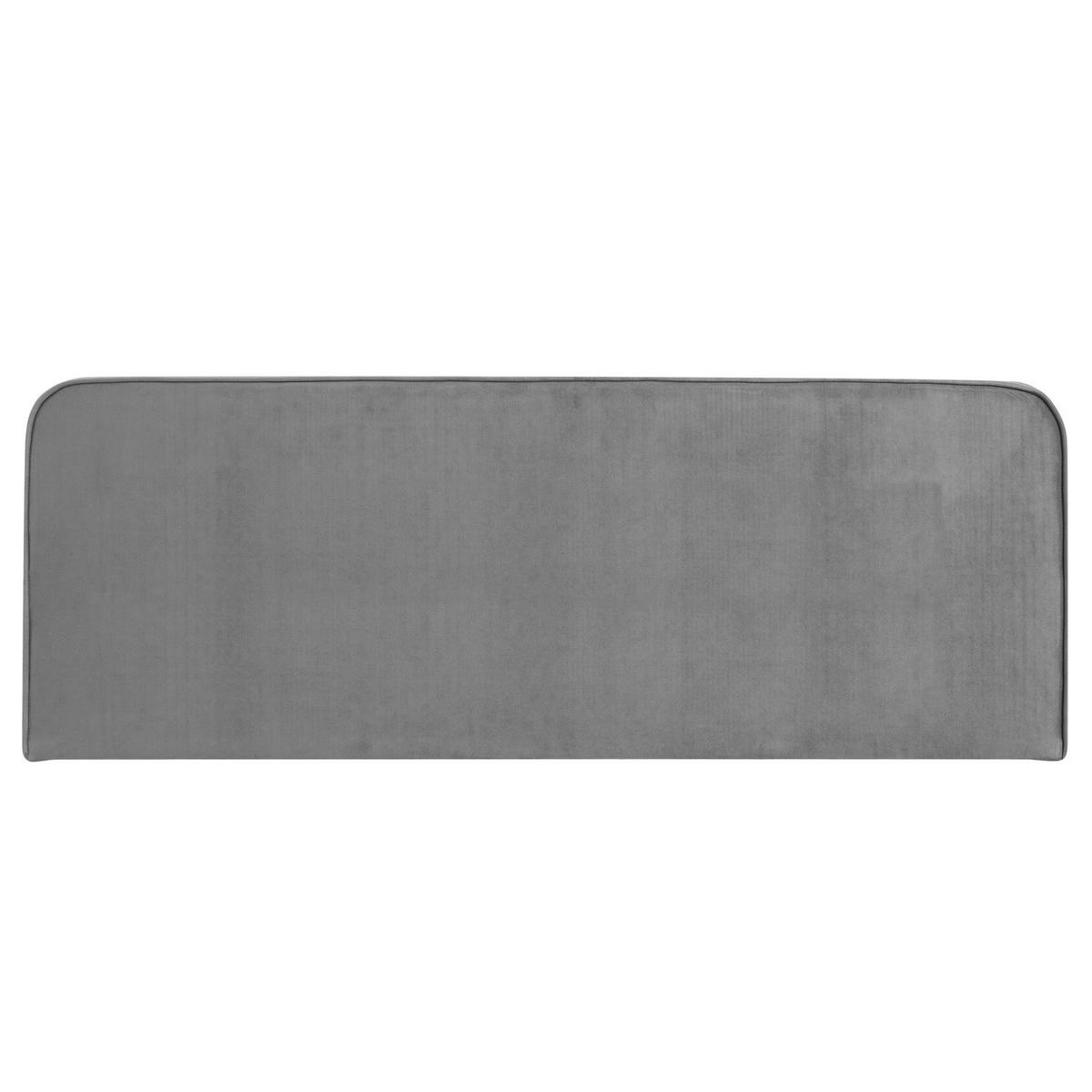 KOPFTEIL NOVARE 160X190 CM - Grau, Textil (160/58/6cm) - IDIMEX