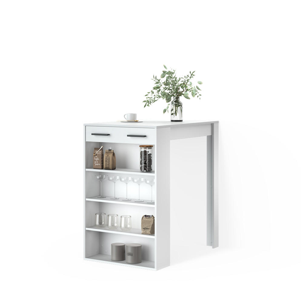 BARTISCH Regusa Weiß 67 x 100 cm - Weiß, Holzwerkstoff (100/67/106cm) - Livinity®
